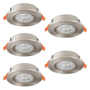 Eglo 902269 -SADA 5 ks LED bodové svietidlo do podhľadu BARRANCO LED/4,8W/230V chróm