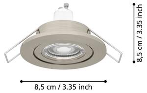 Eglo 902238 - BARRANCO LED kúpeľňové podhľadové bodové svietidlo 1xGU10/4,5W/230V IP44 chróm