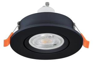 Eglo 902256 - LED zapustené bodové svietidlo BARRANCO 1xGU10/4,5W/230V čierna