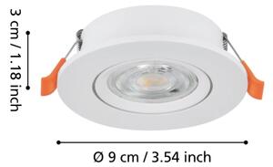 Eglo 902261 - LED podhľadové bodové svietidlo BARRANCO LED/4,8W/230V biela