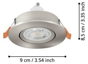Eglo 902245 - LED podhľadové bodové svietidlo BARRANCO 1xGU10/4,5W/230V chróm