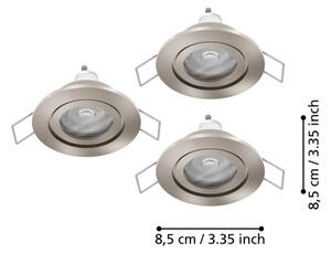 Eglo 902239 - SADA 3xLED kúpeľňové podhľadové svietidlo BARRANCO 1xGU10/4,5W/230V IP44 chróm