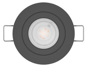 Eglo 902256 - LED zapustené bodové svietidlo BARRANCO 1xGU10/4,5W/230V čierna