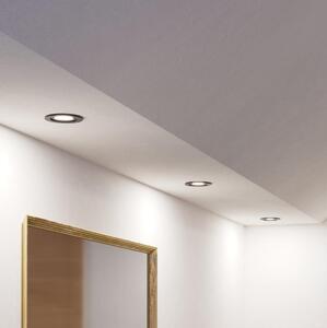 Eglo 902237 - Sada 3x LED kúpeľňových podhľadových svietidiel BARRANCO 1x GU10/4,5W/230V IP44 čierna