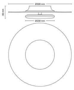Philips 8720169195318 Garnet CL580 stropné svietidlo LED D500mm 40W/4400lm 4000K čierna
