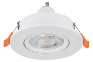 Eglo 902241 - LED zapustené bodové svietidlo BARRANCO 1xGU10/4,5W/230V biela
