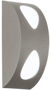 EGLO 91095 - Vonkajšie svietidlo MORINO 2xLED/4,76W strieborná
