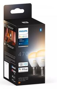 8719514491168 Philips Hue White Ambiance žiarovka LED E14 5,1W/470lm 2200-6500K P45 kvapka biela 2-set