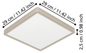 Eglo 901322 - LED stropné svietidlo FUEVA LED/13W/230V 2700/4000/6500K 29x29 cm chróm
