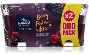 GLADE Berry Festive Kiss DUO vonná sviečka 2x112 g