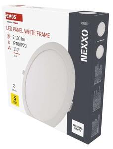 EMOS ZD1155 NEXXO LED stropné zápustné svietidlo 300mm 25W 2100lm 4000K biela