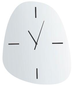 Nástenné hodiny 54 x 45 cm minimalistický dizajn zrkadlový povrch bytové doplnky obývačka spálňa