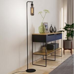 Eglo 901008 - Stojacia lampa MAIONE 1xE27/4W/230V čierna/dymová