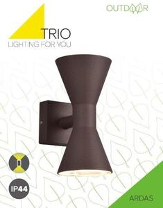 TRIO 212560224 ARDAS vonkajšie nástenné svietidlo 2xGU10 IP44 hrdzavá