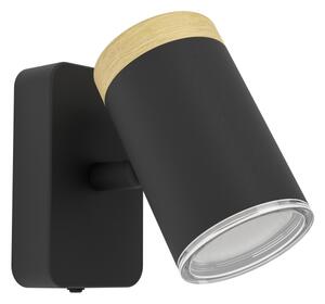 Eglo 300001 - Kúpeľňové nástenné bodové svietidlo CONSUMA 1xGU10/3W/230V IP44 čierna/béžová