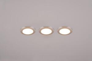 TRIO 653610306 ARGUS zápustné svietidlo SMD LED D82mm 5W/350lm 3000K+RGBW chrómová, stmievateľné, diaľkový ovládač, 3-set