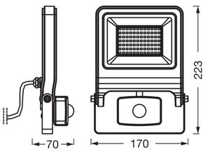 Osram - LED reflektor so senzorom ENDURA LED/50W/230V 3000K IP44