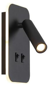 Italux WL-83957-1-BK LED bodové nástenné svietidlo Doria | 8W LED | 559lm | 3000K