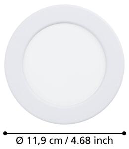 Eglo 901396 - LED podhľadové svietidlo FUEVA LED/6,3W/230V pr. 11,9 cm biela