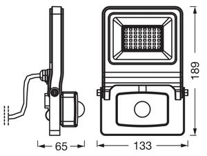 Osram - LED reflektor s pohybovým senzorom ENDURA LED/30W/230V 3000K IP44
