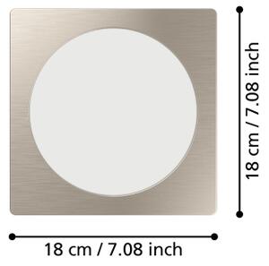 Eglo 901409 - LED podhľadové svietidlo FUEVA LED/10,5W/230V 16,6x16,6 cm chróm