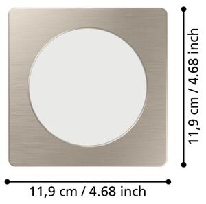 Eglo 901408 - LED zapustené stropné svietidlo FUEVA LED/6,3W/230V 11,9x11,9 cm chróm