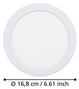 Eglo 901418-LED Kúpeľňové podhľadové svietidlo FUEVA LED/10,5W/230V priemer 16,8 cm IP44 biela