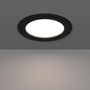 Eglo 901413-LED Kúpeľňové podhľadové svietidlo FUEVA LED/6,3W/230V pr. 11,9 cm IP44 čierne