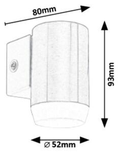 Rabalux 8936 - LED Vonkajšie nástenné svietidlo CATANIA LED/4W/230V IP44