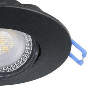 Eglo 300191 - SADA 7xLED zapustených svietidiel GEDREZ LED/4,9W/230V pr. 9 cm čierna