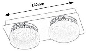 Rabalux 5662 - LED stropné svietidlo HILARY 2xLED/5W/230V