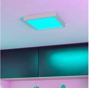 Eglo 901378 - LED RGBW stmievateľné dymové stropné svietidlo FUEVA-Z LED/10,5W/230V 22x22cm IP44 biela