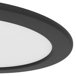 Eglo 901414-LED Kúpeľňové podhľadové svietidlo FUEVA LED/10,5W/230V priemer 16,8 cm IP44 čierna