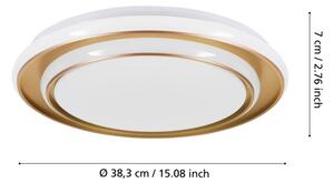 Eglo 902044 - LED stropné svietidlo MOSCHELLA LED/24W/230V pr. 40 cm zlaté