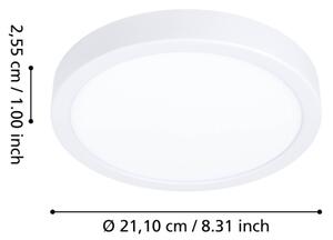 Eglo 901376 - LED RGBW stmievateľné dymové stropné svietidlo FUEVA-Z LED/11,2W/230V 21,1cm IP44 biele