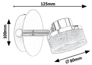 Rabalux 5635 - LED Nástenné bodové svietidlo PADMA LED/5W/230V