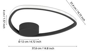 Eglo 902148 - LED Stropné svietidlo MOSCHELLA LED/9,7W/230V čierne