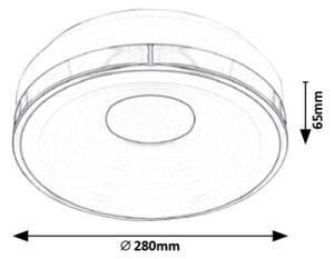 Rabalux 5696 - LED Stropné svietidlo POLINA LED/18W/230V