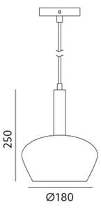 Luster na lanku CASA 1xGU10/25W/230V