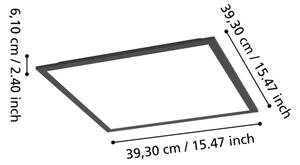 Eglo 901506-LED RGBW stmievateľné stropné svietidlo MORADILLO-Z LED/19W/230V 40x40cm čierne