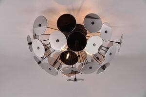 TRIO 609900357 DISCALGO stropné svietidlo 3xE14 D540mm čierna matná, chrómová