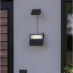 Eglo 901085-LED Solárne nástenné svietidlo PANETTIERI LED/6,7W/3,7 1200mAh IP44 čierna