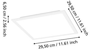 Eglo 901512 - LED RGBW stropné svietidlo MORADILLO-Z LED/14W/230V 30x30 cm biela