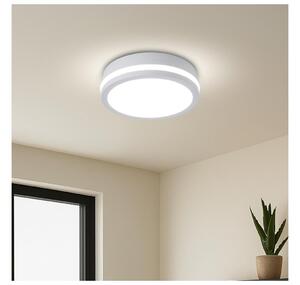Brilagi - LED vonkajšie svietidlo so senzorom BENE LED/18W/230V pr. 21,5 cm biela IP54