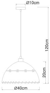 Globo 15442H1 - Luster na lanku REX 1xE27/60W/230V