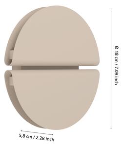 Eglo 902121 - LED Vonkajšie nástenné svietidlo PIANOSA LED/4,5W/230V IP44 béžová
