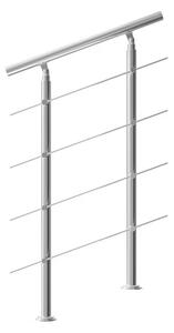 Schodiskové zábradlie 4 vzpery - 80 cm