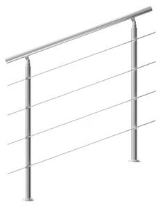 Schodiskové zábradlie 4 vzpery - 120 cm