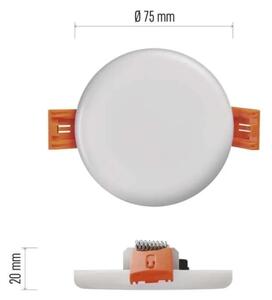 LED Kúpeľňové podhľadové svietidlo LED/6W/230V IP65