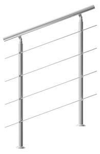 Schodiskové zábradlie 4 vzpery - 100 cm